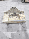 Complete  Calacatta Gold Marble Sink: Natural Stone Bathroom Design (36”x18”x5”)