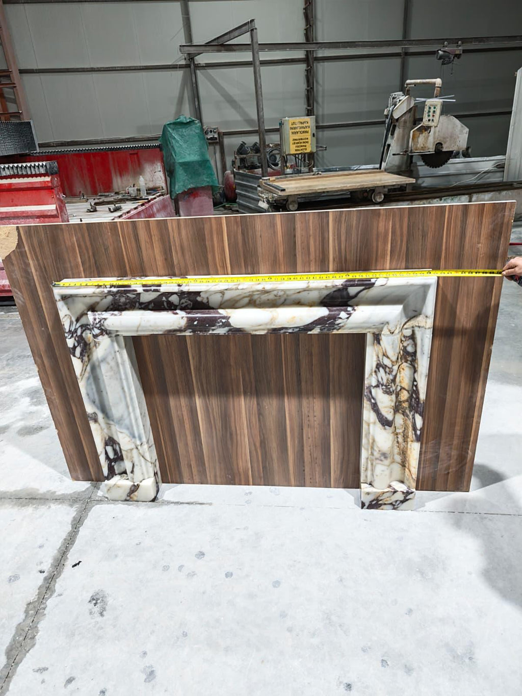 Calacatta Viola Marble Fireplace Surround | Luxury Handcrafted Stone Mantel | Statement Marble Fireplace Frame | Custom Designer Fireplace