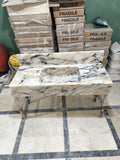Calacatta Lilac Marble Vessel Sink: Handcrafted Natural Stone Bathroom Sink
