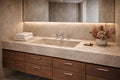 Hand Carved Travertine Sink: 71'' Rectangular Farmhouse Washbasin