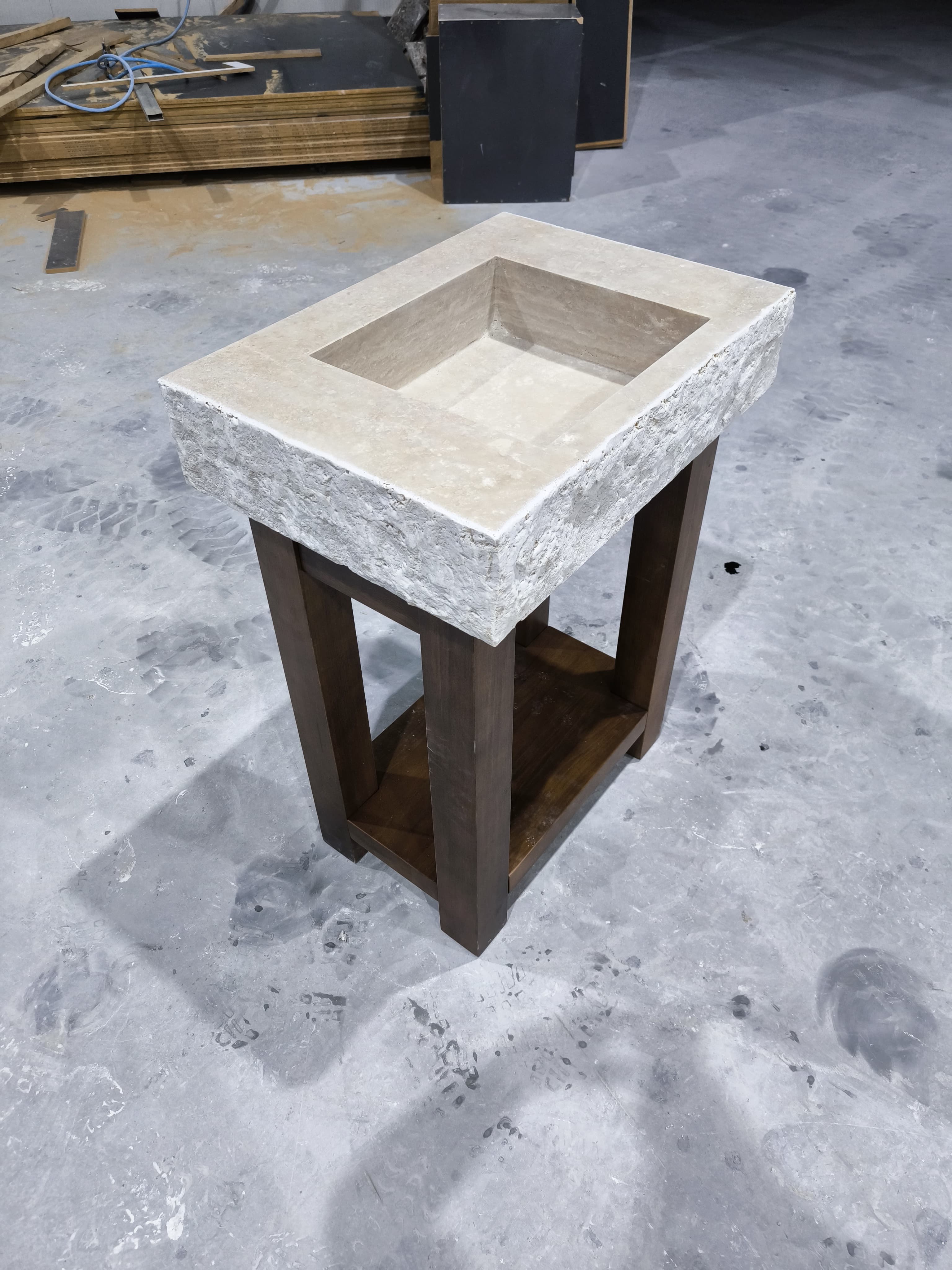 Architectural Wood base Solid block base Handcrafted Wood Support