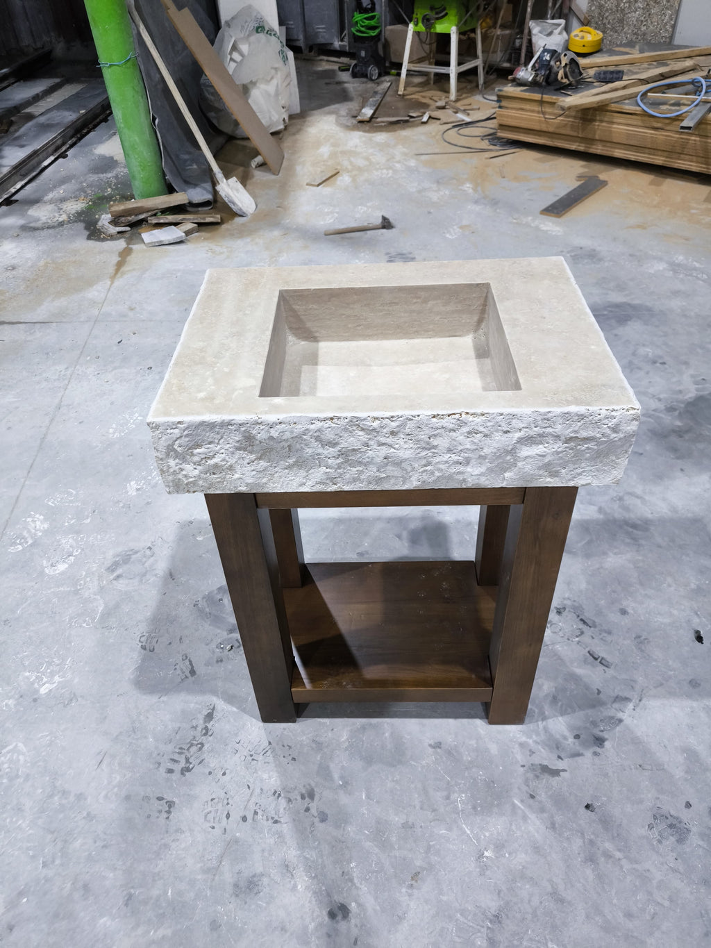 Architectural Wood base Solid block base Handcrafted Wood Support