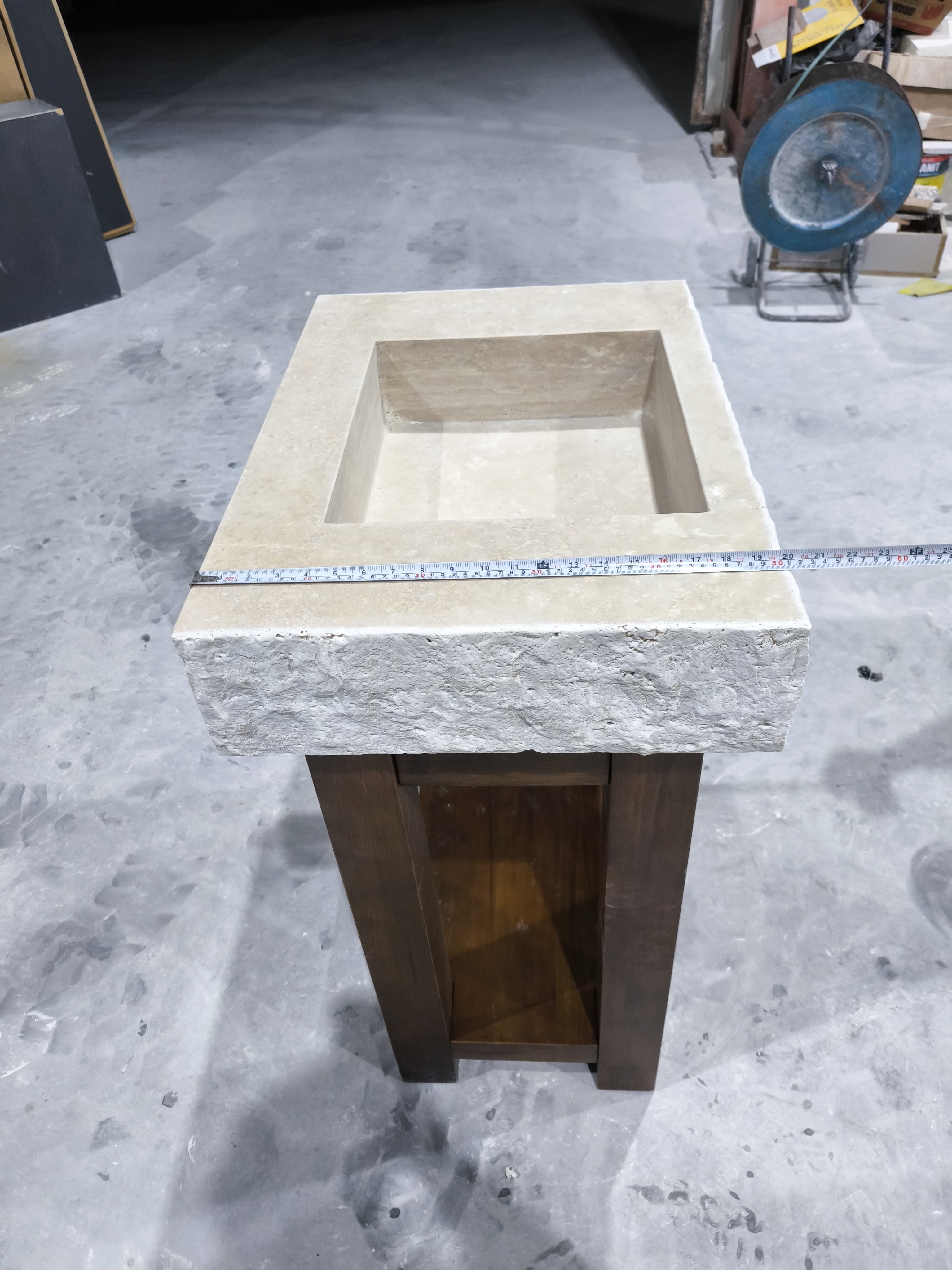 Architectural Wood base Solid block base Handcrafted Wood Support