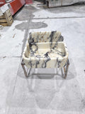Complete Calacatta Marble Wall Mount Bathroom Sink - 27'' x 18'' 5"