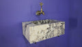 Handcrafted Calacatta Lilac Marble Vessel Sink: Natural Stone Bathroom Sink