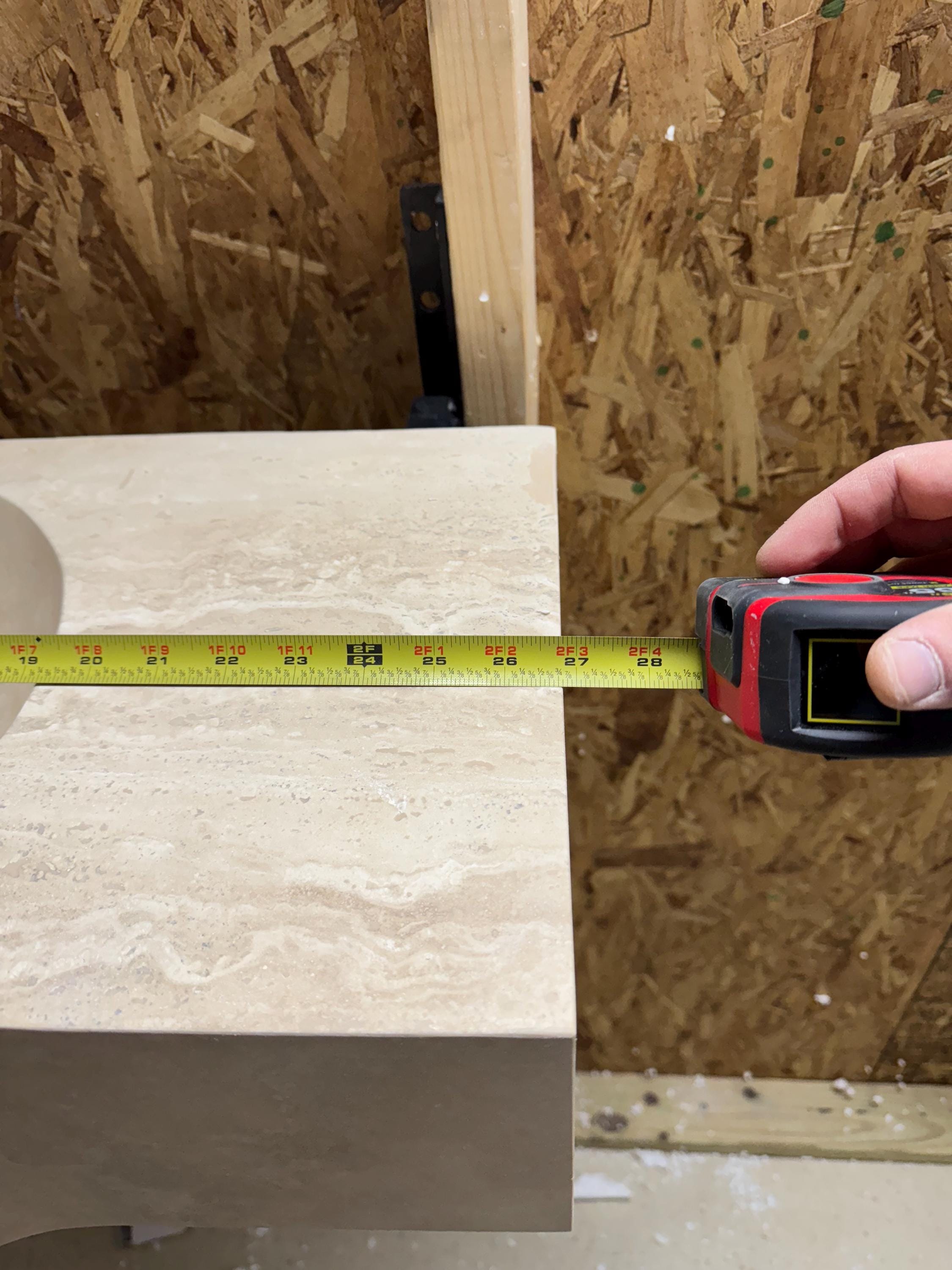 Complete Modern Travertine Vessel Sink: Natural Stone Bathroom Sink (27'' x14''x 7'')