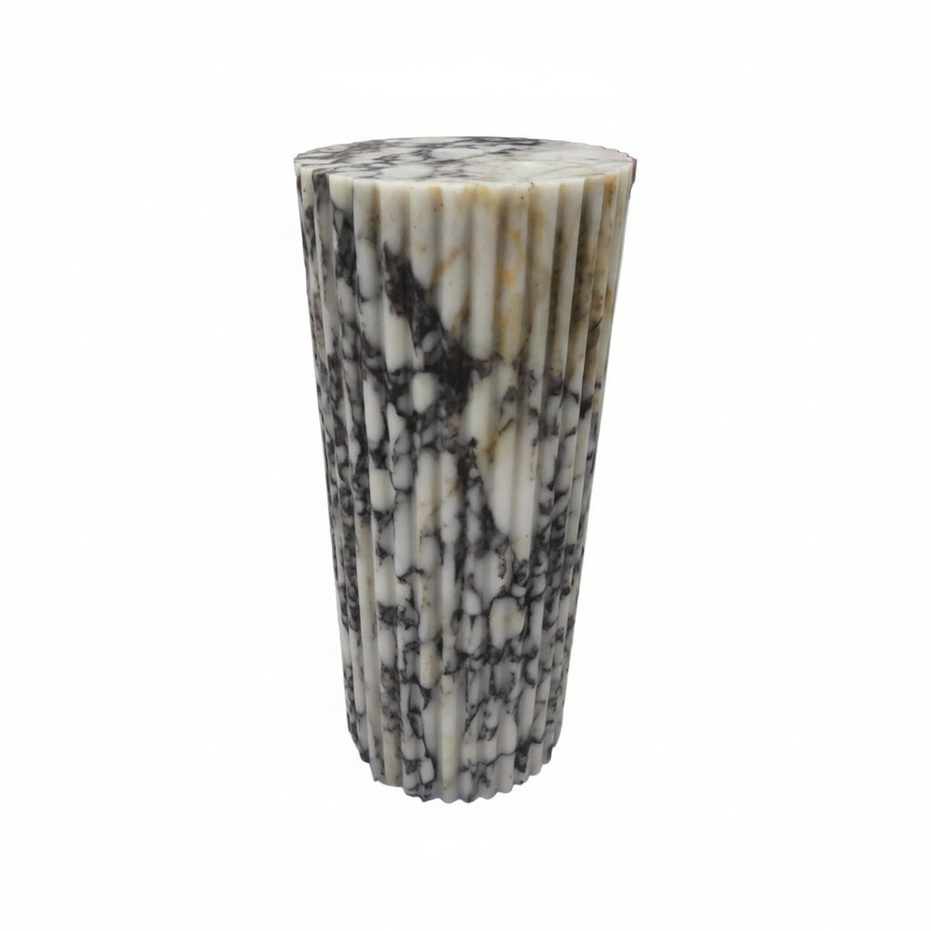 Calacatta Viola Marble Plinth: Pedestal Coffee Table
