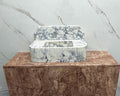 Custom honed calacatta viola Sink for 30”x16”x8” 8” backsplash