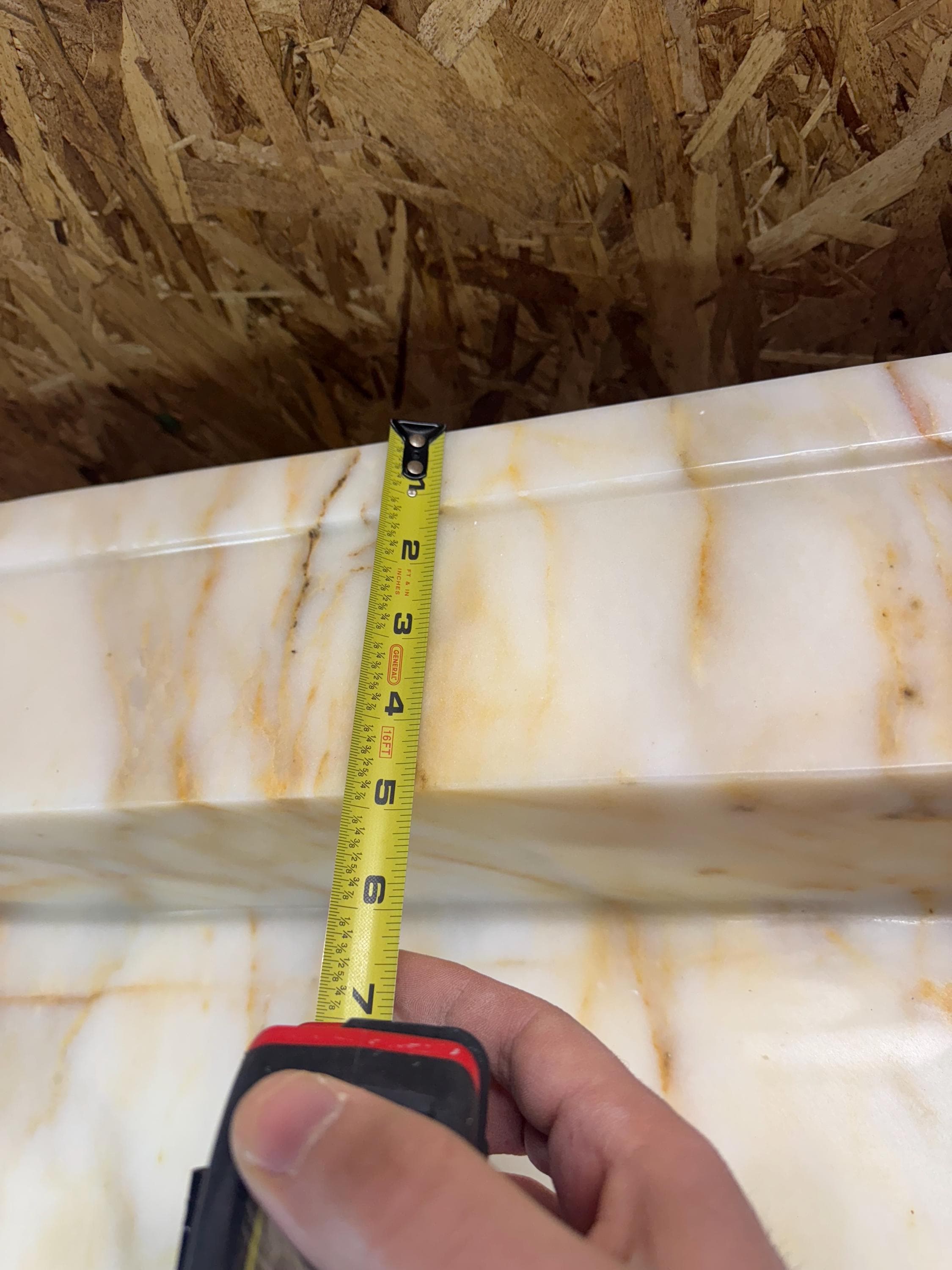Handcrafted Calacatta Viola Marble Wall Mounted Sink: Natural Stone Basin