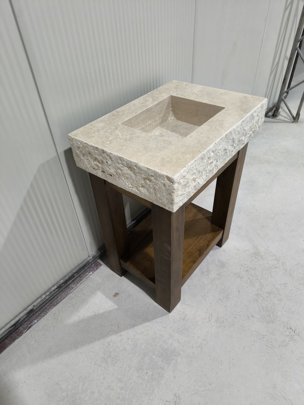 Architectural Wood base Solid block base Handcrafted Wood Support