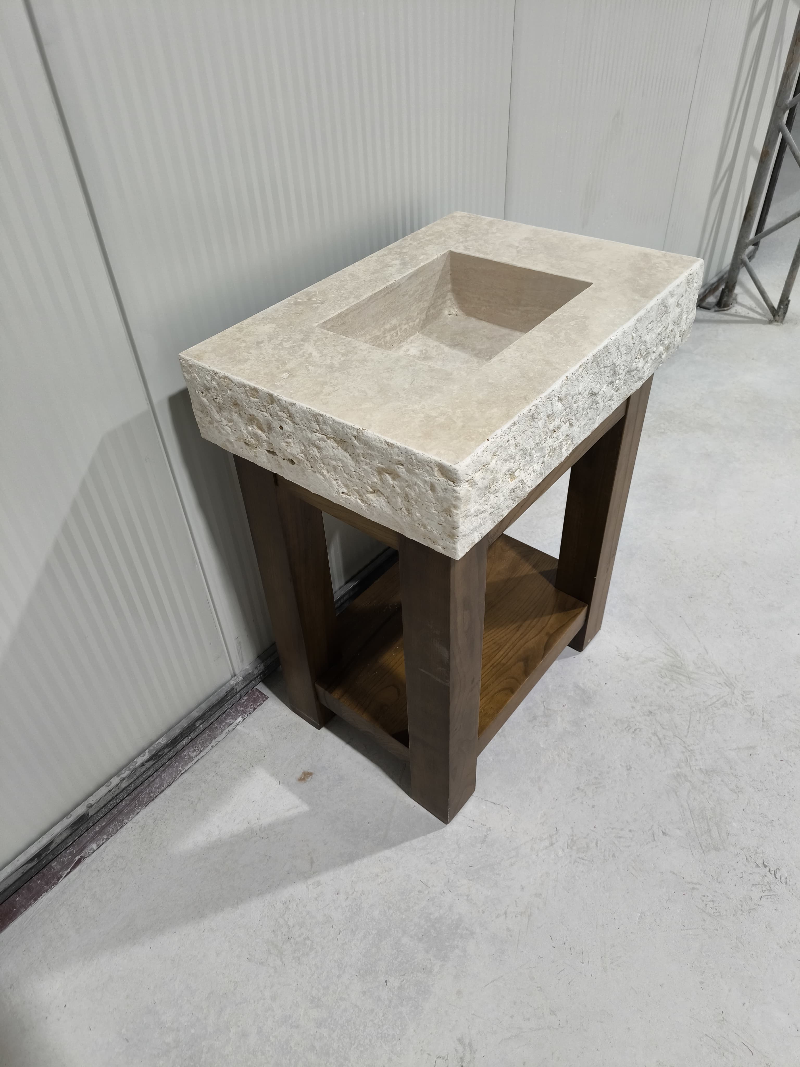 Architectural Wood base Solid block base Handcrafted Wood Support