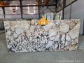 Handcrafted Calacatta Marble Vessel Sink Slab: Custom Natural Stone Basin (45”x20”x1”)