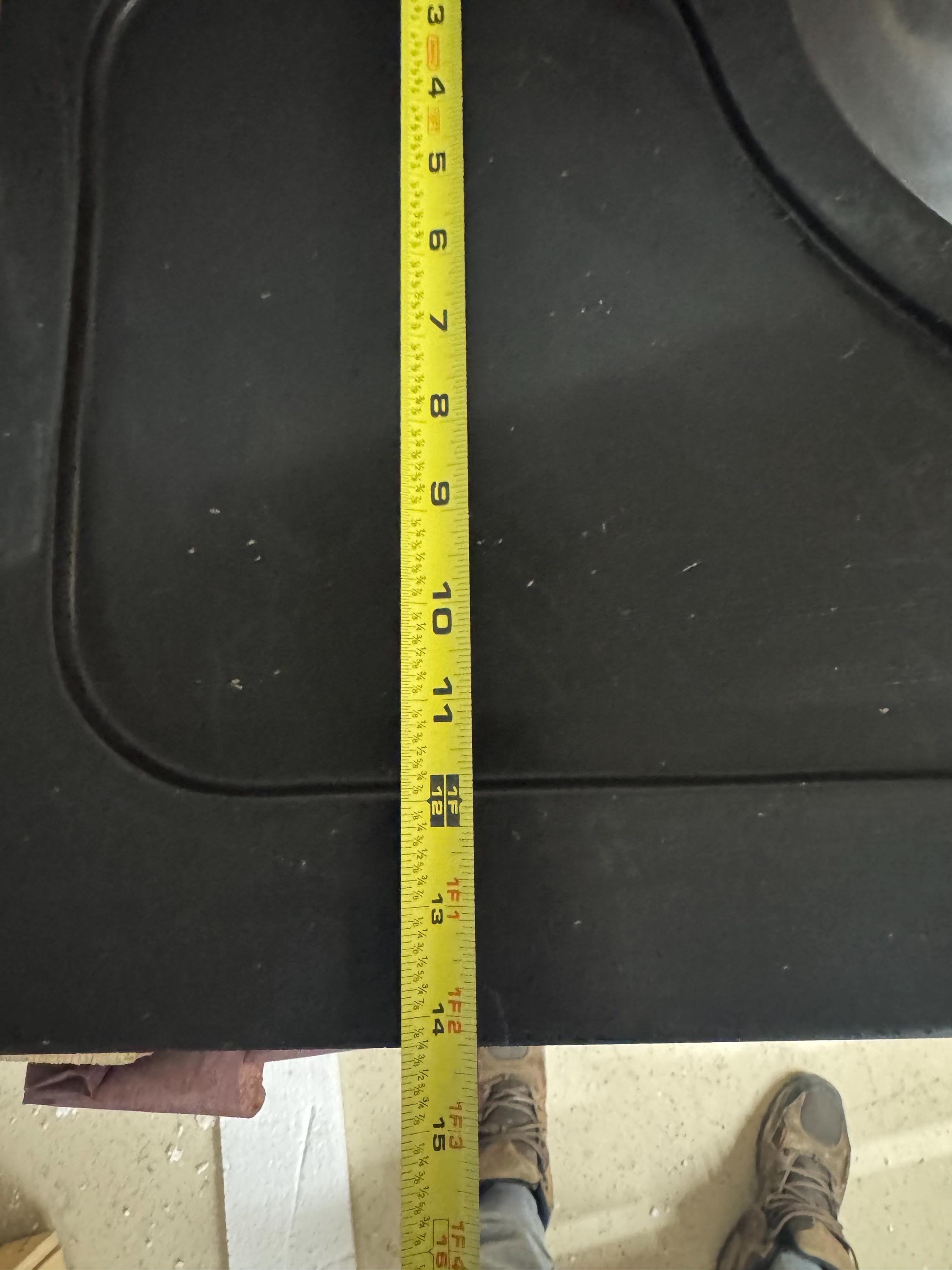 Nero Marquina Marble Sink: Handmade Black Stone Vanity (19"x39"x6")
