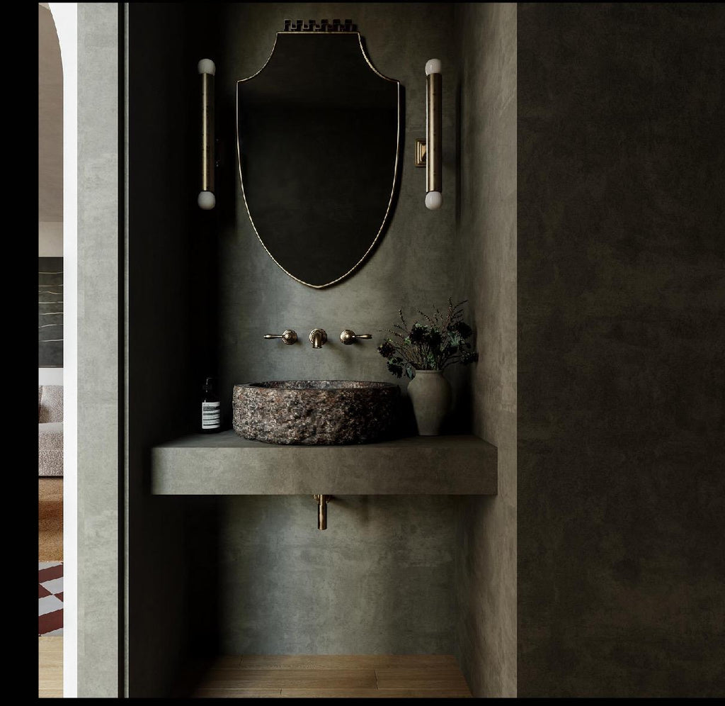 Travertine Stone Sink: Rustic Renaissance Style, Natural Stone