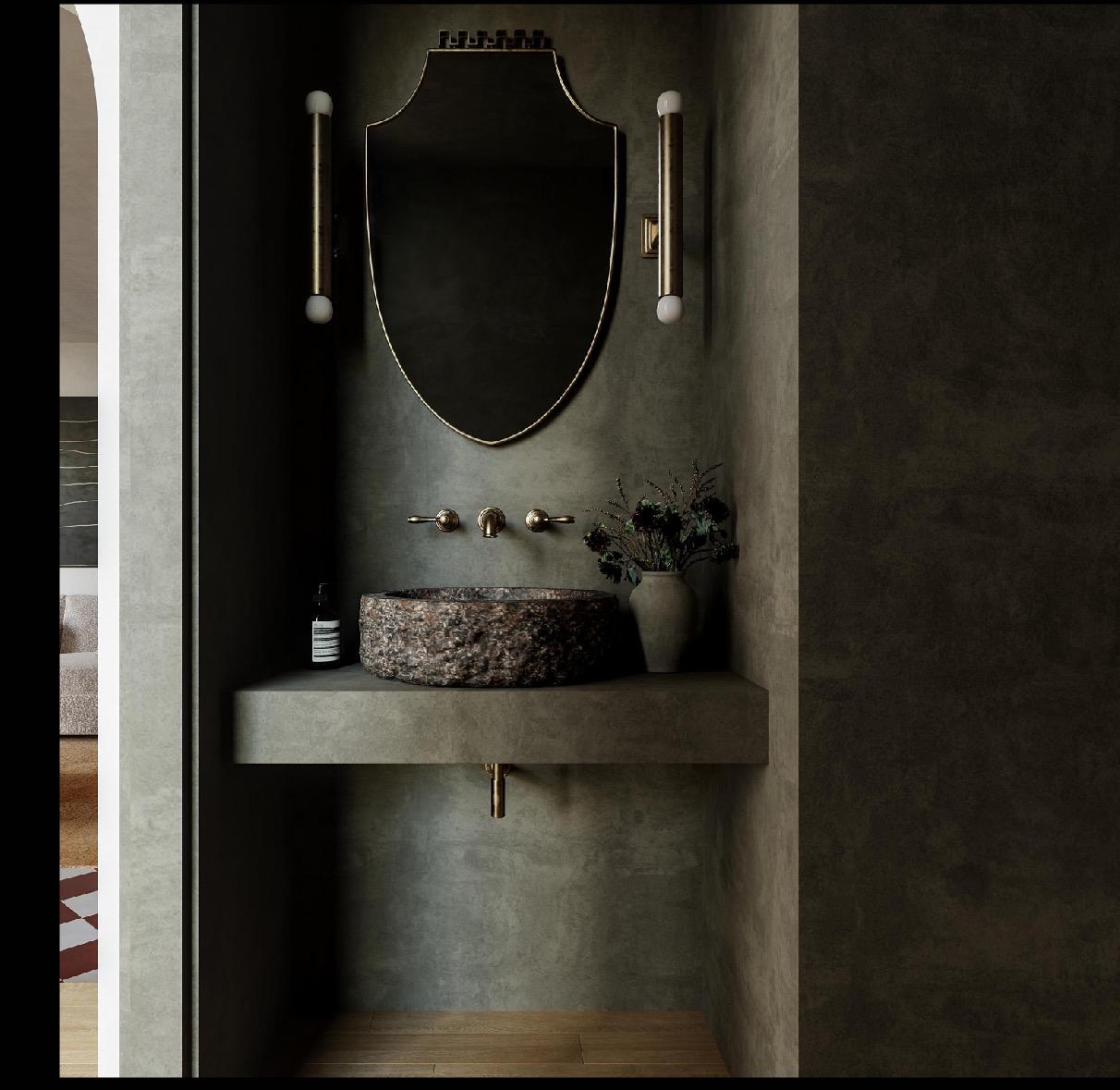 Travertine Stone Sink: Rustic Renaissance Style, Natural Stone