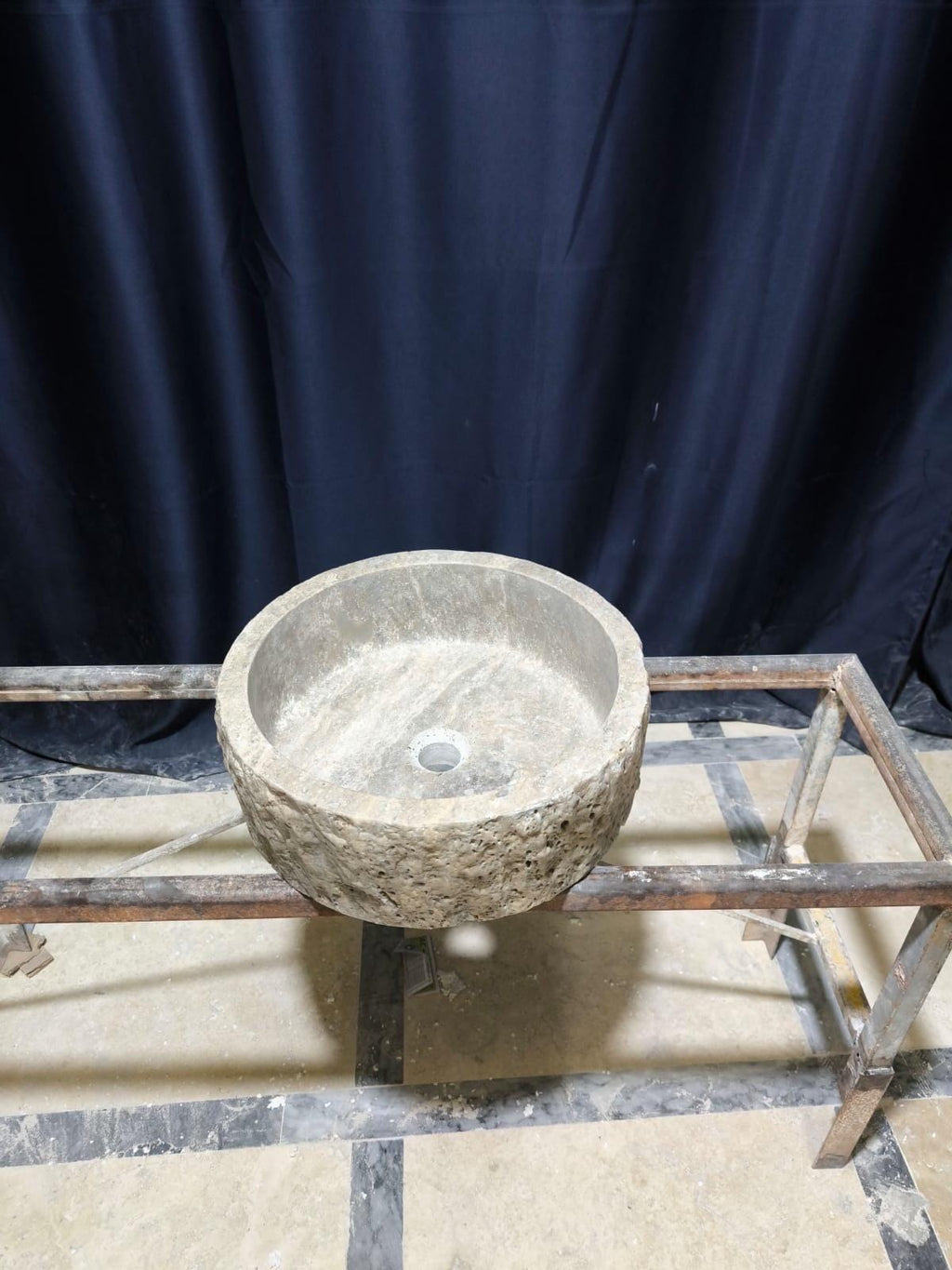 Travertine Stone Sink: Rustic Renaissance Style, Natural Stone