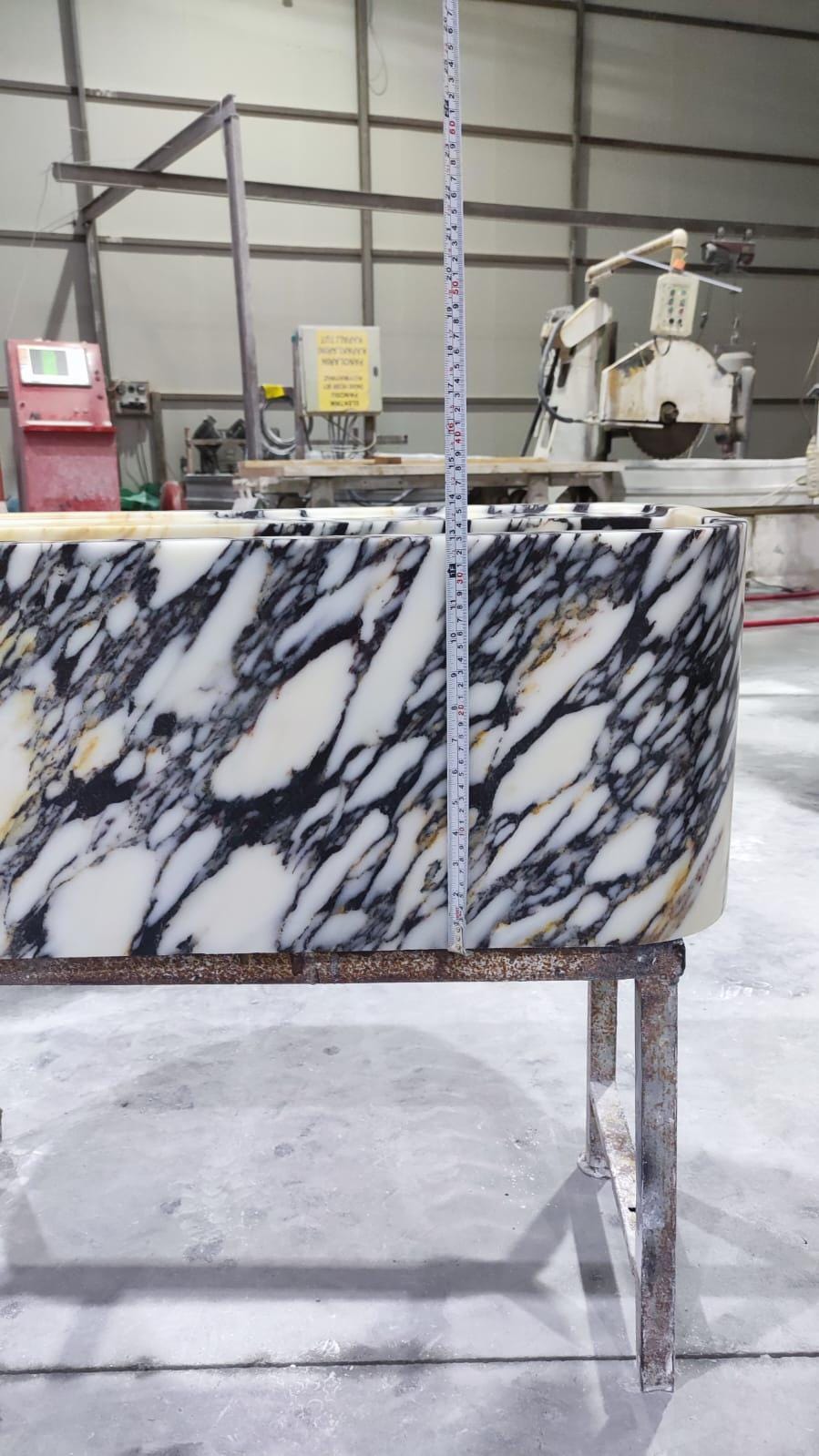 Alacatta Viola Marble Wall Sink: Handcrafted Natural Stone Basin