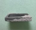 Hand Carved Black Basalt Marble Sink: Natural Stone Bathroom Basin