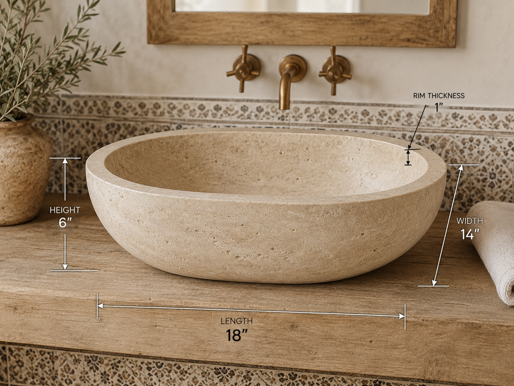 Aimee's Travertine project 18"x14"x6"