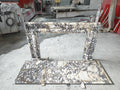 Marble Fireplace Frame and Hearth 49"x33"  81"x28" Hearth