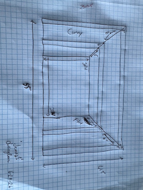 Fireplace Project Carrara for Jeanna W30"xH35"