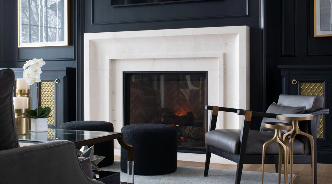 Fireplace Project Carrara for Jeanna W30"xH35"