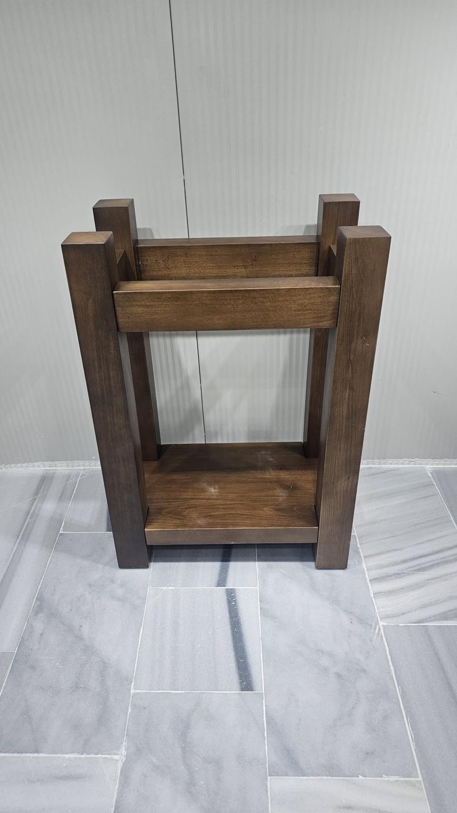 Architectural Wood base Solid block base Handcrafted Wood Support