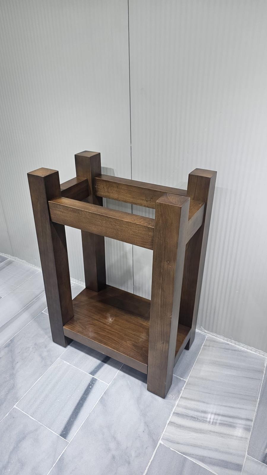 Architectural Wood base Solid block base Handcrafted Wood Support