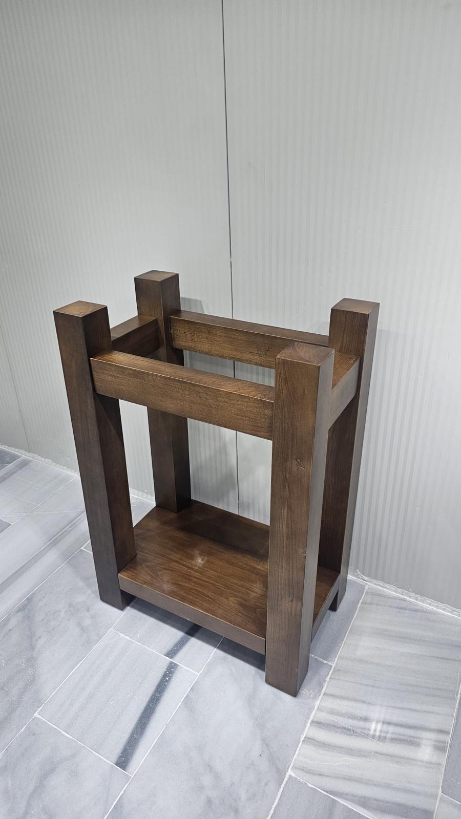 Architectural Wood base Solid block base Handcrafted Wood Support
