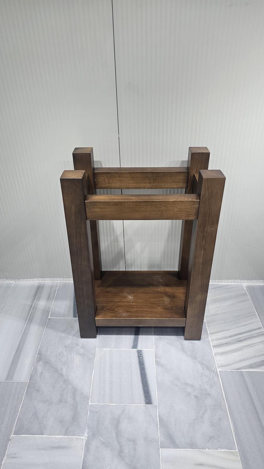 Architectural Wood base Solid block base Handcrafted Wood Support