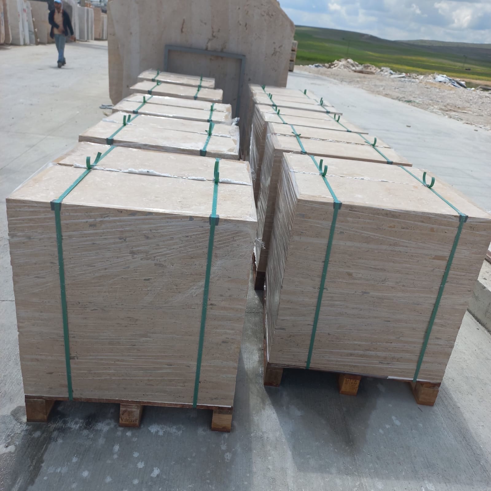 Travertine Sample: Natural Stone Tile (5”x5”)