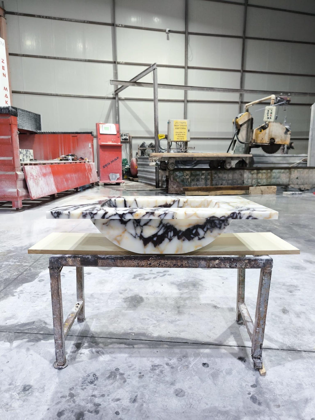 Calacatta Viola  Marble Vessel Sink: Handcrafted Natural Stone Bathroom Sink