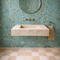 Handcrafted Calacatta Gold Marble Sink for Elena 30”x20”x6”