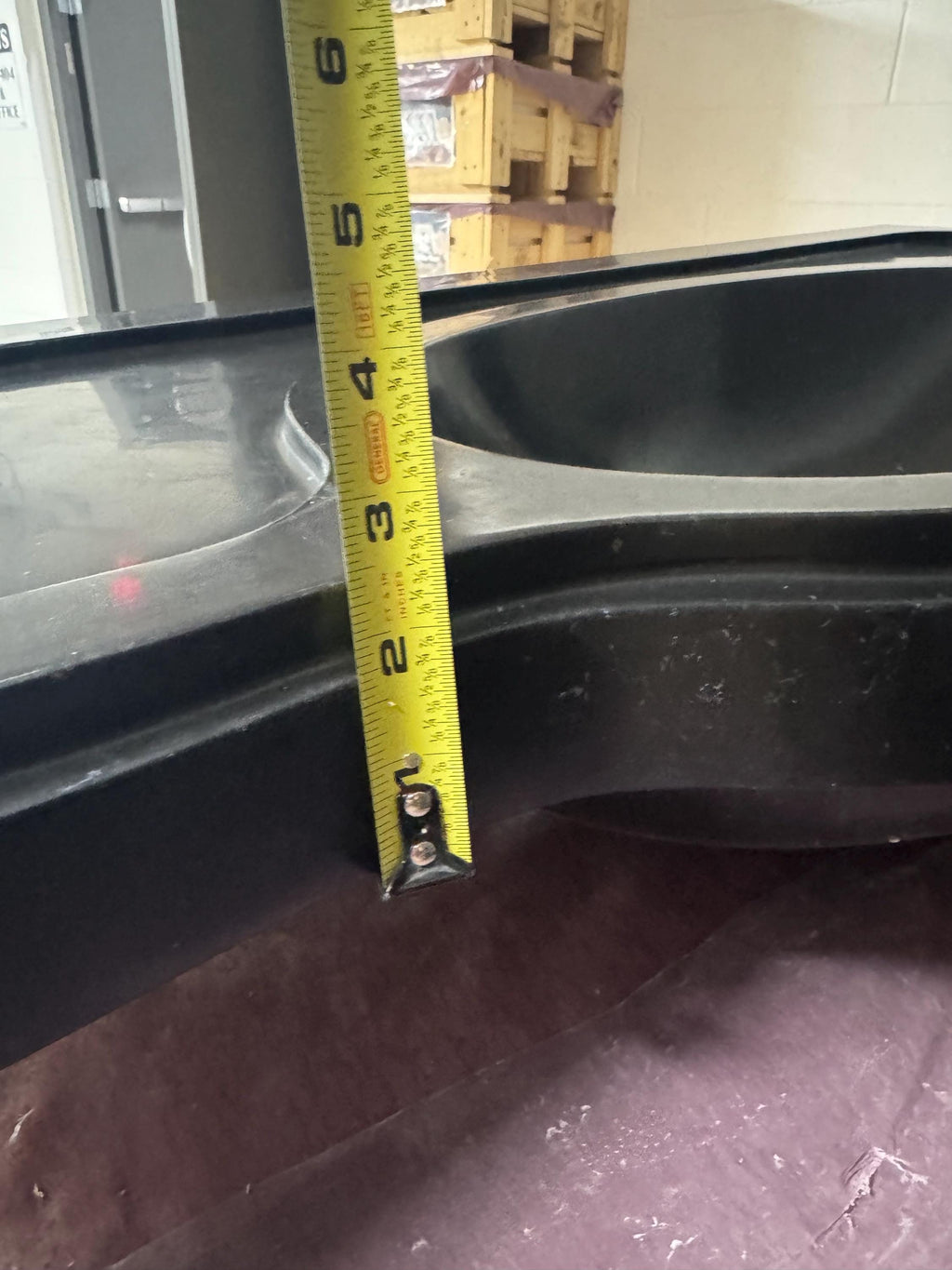 Nero Marquina Marble Sink: Handmade Black Stone Vanity (19"x39"x6")