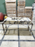 Calacatta Viola Marble Wall Mounted Sink: Handcrafted Natural Stone Basin