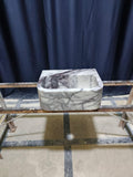 Handmade Lilac Marble Wall Mount Sink: Custom Washbasin